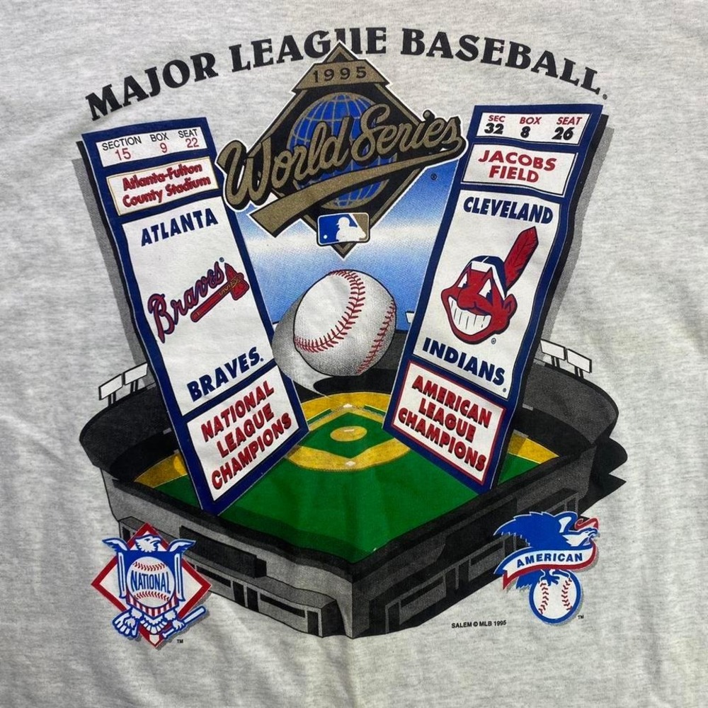 Vintage 90s Atlanta Braves vs Cleveland shirt